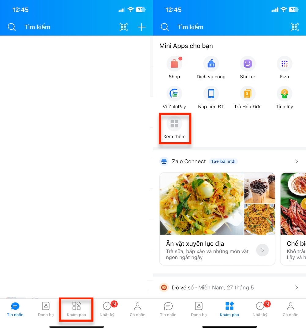 Cách ghim tính năng Hẹn hò trên Zalo ra màn hình chính 1