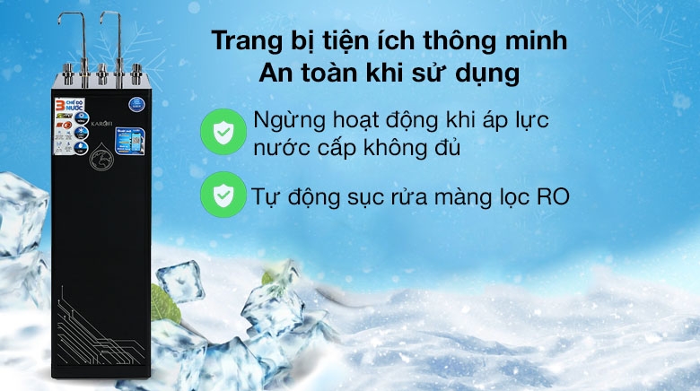 Karofi 11 lõi KAD-D66 được tích hợp nhiều tiện ích thông minh và an toàn