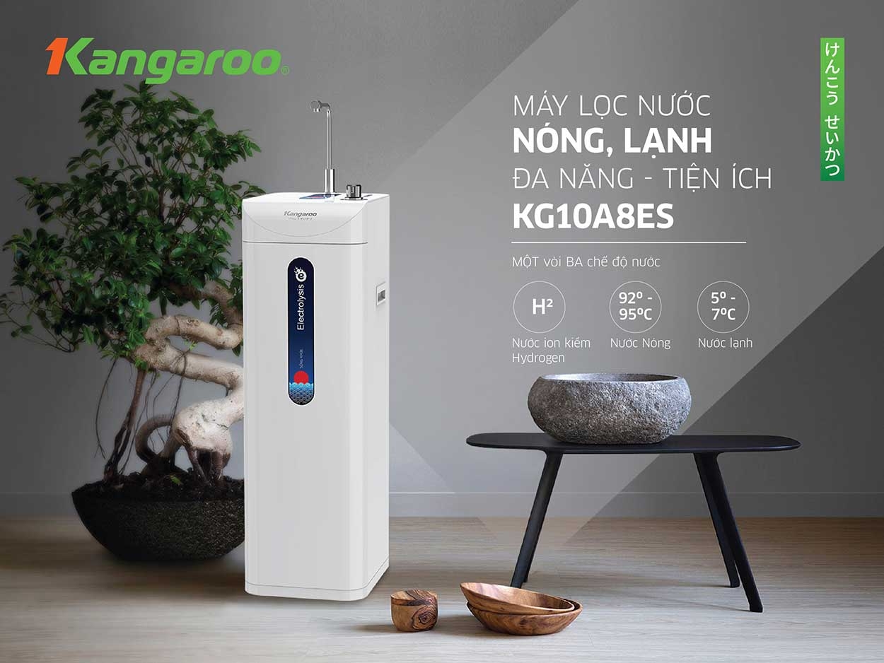 Máy lọc nước Kangaroo KG10A8ES không chỉ là một sản phẩm vượt trội về chất lượng nước, mà còn là tác phẩm nghệ thuật tinh tế
