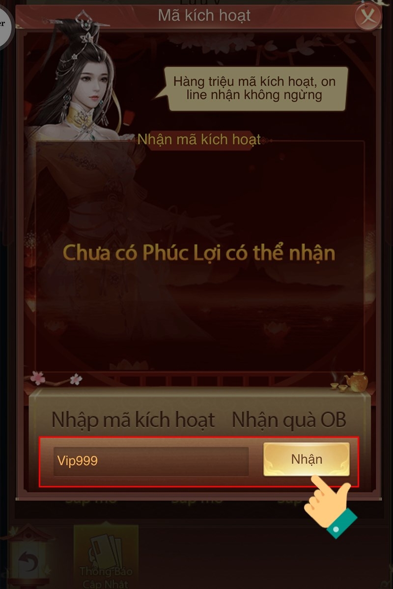 Cách nhập code Thượng Cổ Truyền Kỳ - hình 3