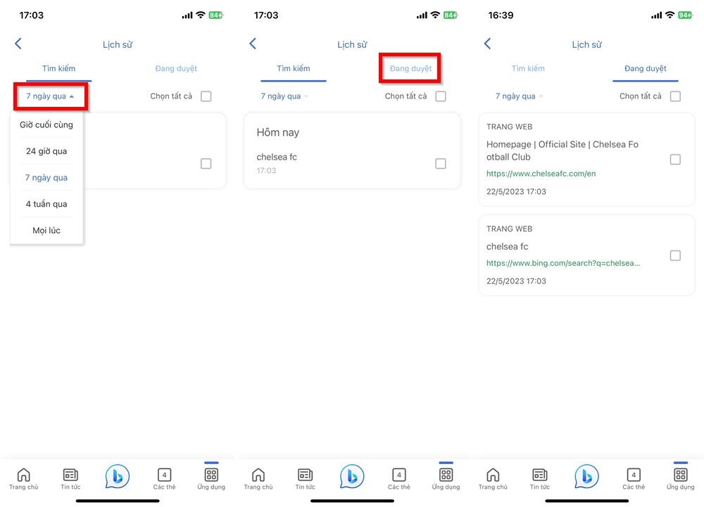 Cách xem lịch sử duyệt web Bing AI trên điện thoại 2
