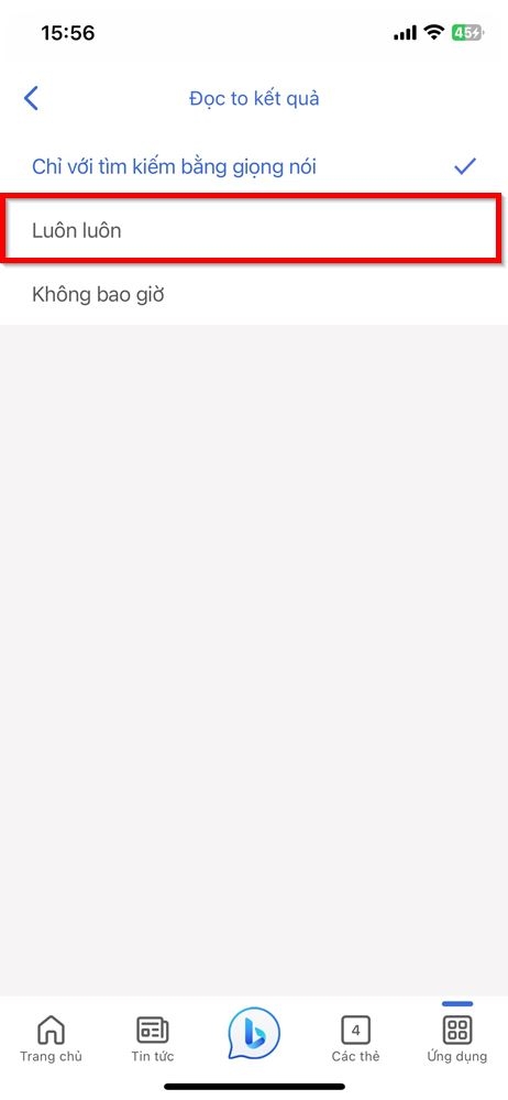 Cách bật chế độ đọc kết quả trên Bing AI 3