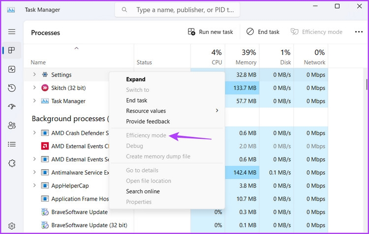 Chế độ Efficiency là gì và cách kích hoạt trên Windows 11 (9)