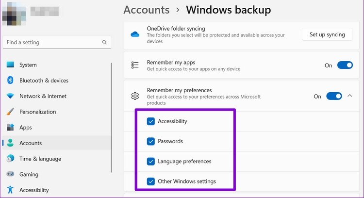 Mẹo bật hoặc tắt cài đặt đồng bộ hóa trên Windows (4)