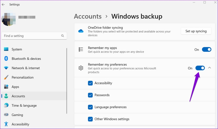 Mẹo bật hoặc tắt cài đặt đồng bộ hóa trên Windows (5)