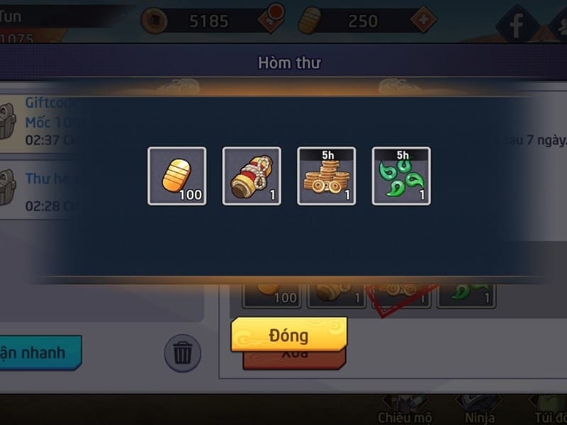 Nhấn Đóng để hoàn tất