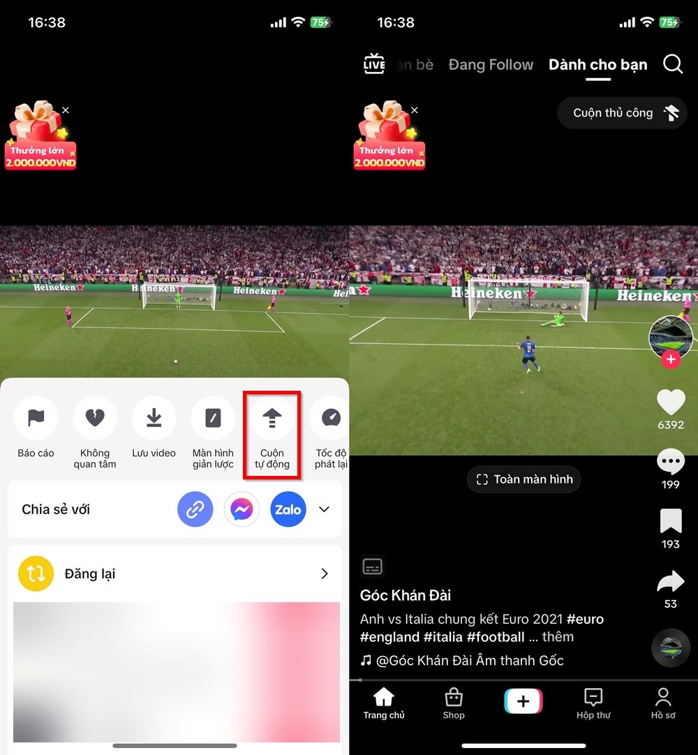 Cách lướt TikTok không cần dùng tay chạm trên màn hình 2