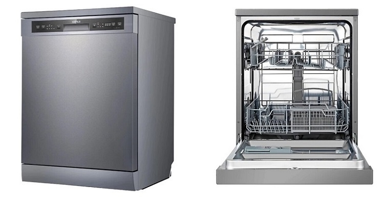 Máy HDW-F60G màu xám với bảng điều khiển to hơn