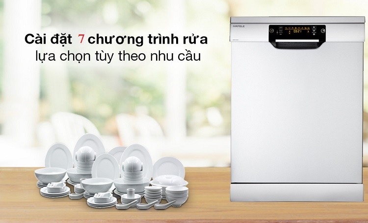 HDW-60C vượt trội với 7 chương trình rửa