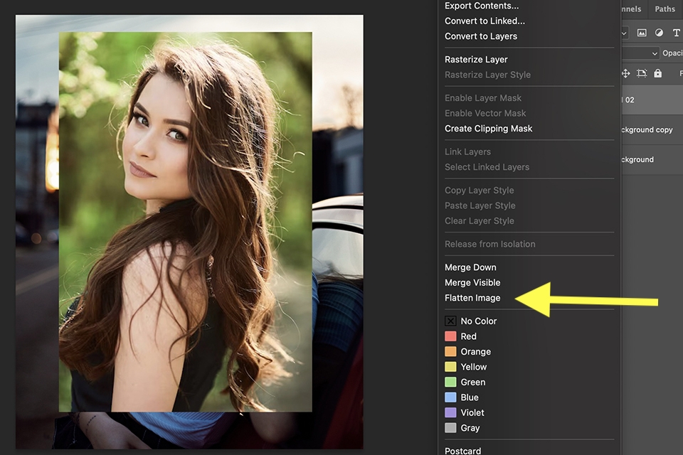 gộp layer trong Photoshop - hình 3