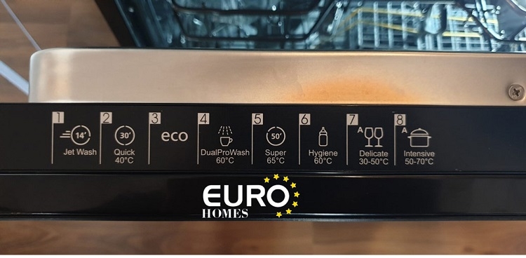 Các ký hiệu trên máy rửa bát Hafele về chế độ rửa