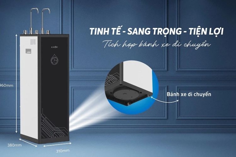 Máy lọc nước Karofi KAD-D66 với 11 lõi lọc hiệu quả