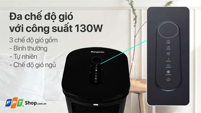 Review quạt điều hòa Kangaroo KG50F78N - hình 3
