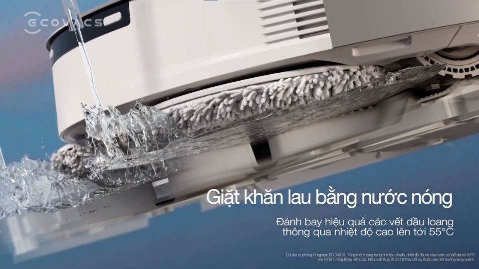 Giặt khăn lau bằng nước nóng