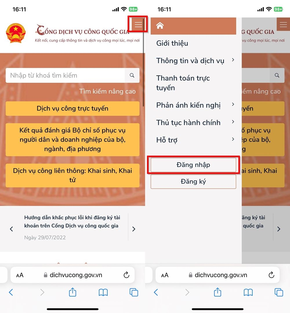 Mẹo cập nhật số CCCD trên Cổng Dịch vụ công Quốc gia 2