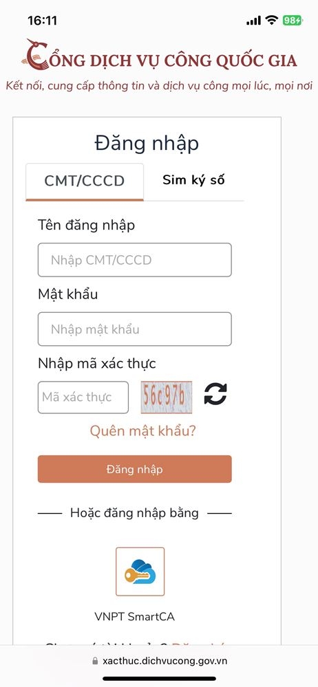 Mẹo cập nhật số CCCD trên Cổng Dịch vụ công Quốc gia 3