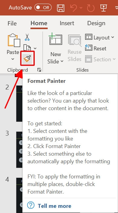 Dùng tính năng Format Painter giúp bạn copy định dạng đối tượng cực nhanh chóng