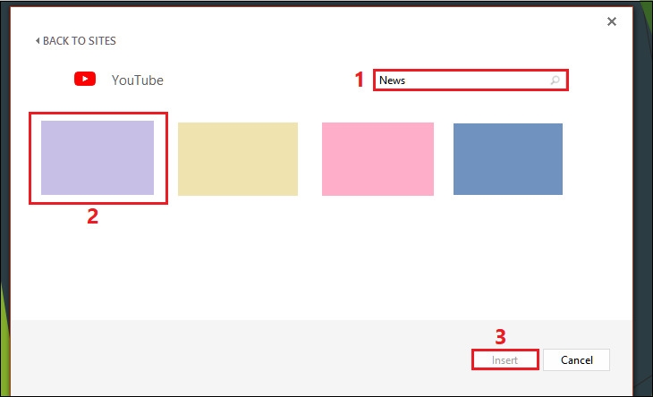 Tìm video trực tuyến trên internet
