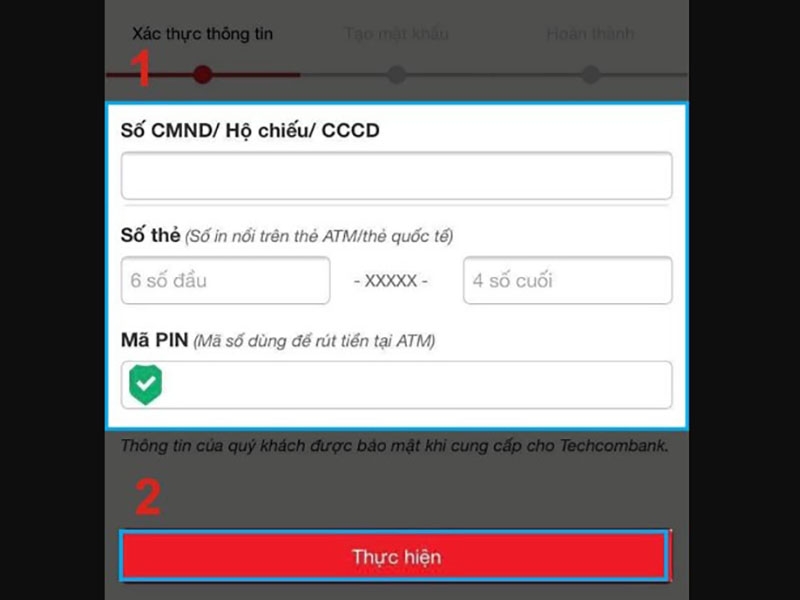 Quên mật khẩu Techcombank lấy lại bằng cách nào (Ảnh 5)