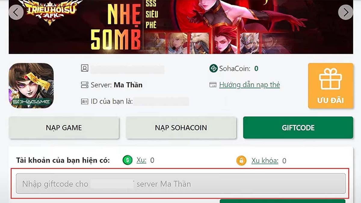 nhập code ma thần lữ bố - hình 5