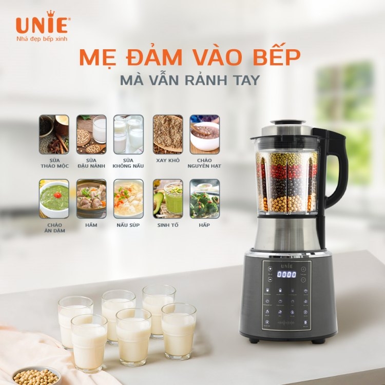 Máy làm sữa hạt Unie loại nào tốt? Đây là 5 máy được chọn nhiều