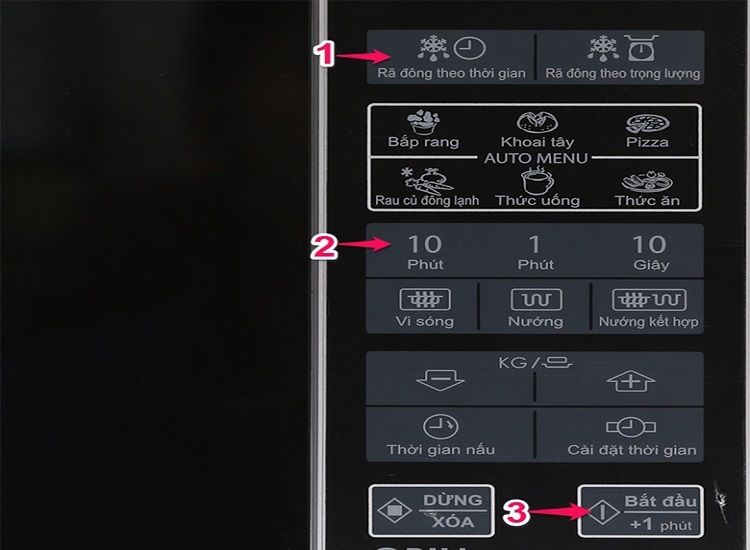 Cách sử dụng lò vi sóng sharp (Ảnh 4)
