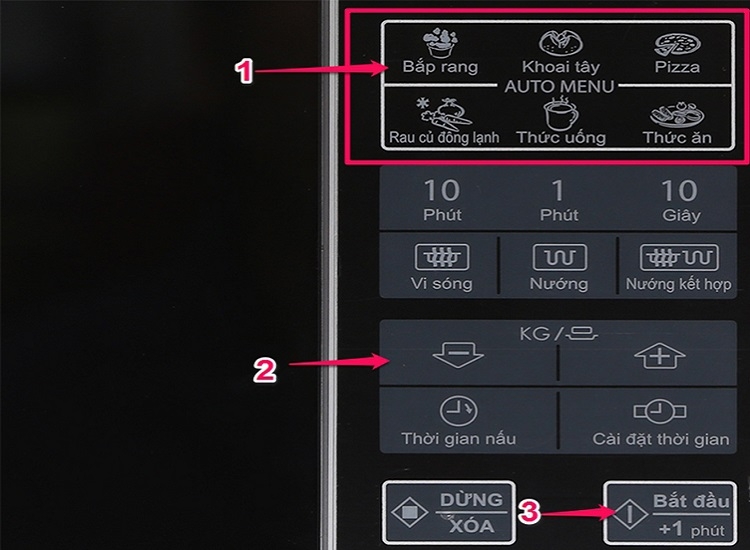 Cách sử dụng lò vi sóng sharp (Ảnh 7)