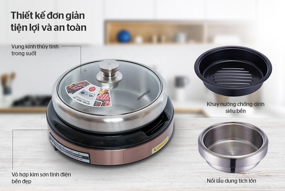 Thiết kế các bộ phận tách rời, chất liệu cao cấp, an toàn khi sử dụng