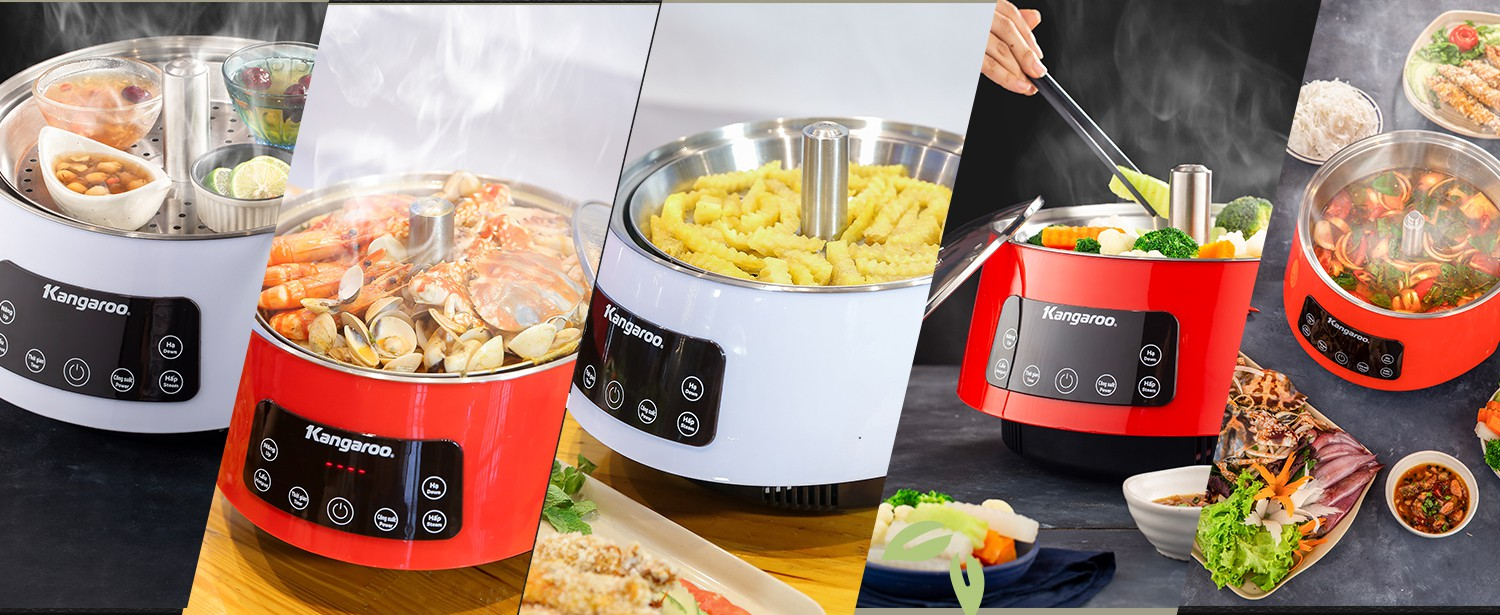 Review nồi lẩu điện Kangaroo KG279: Thiết kế độc đáo, đa chế độ nấu, rất đáng mua