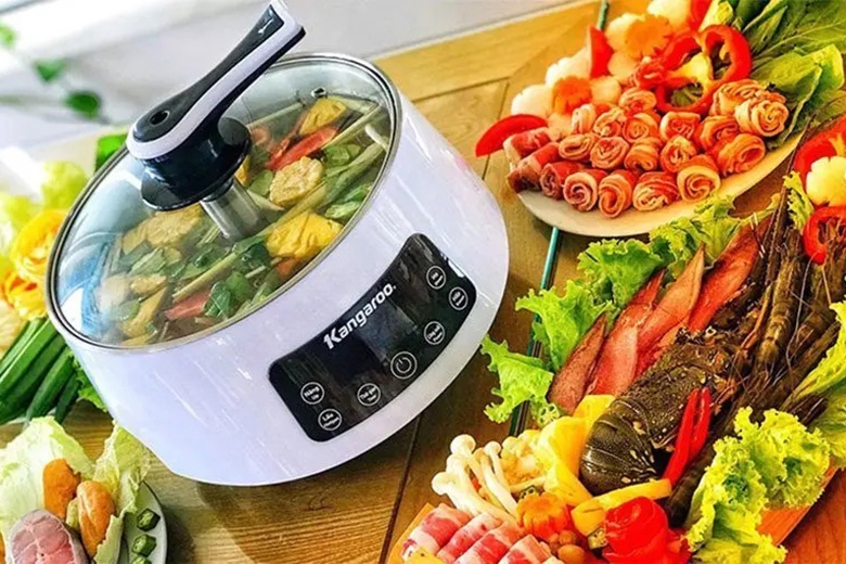 Thiết bị nấu lẩu Kangaroo KG279 được tích hợp công nghệ bảo vệ với độ chính xác cao giúp bạn an tâm sử dụng