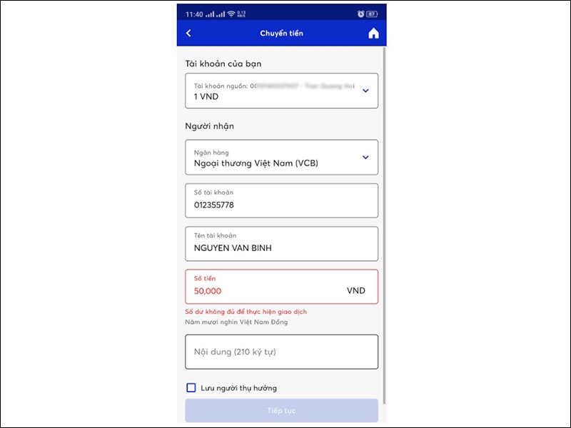 Cách chuyển tiền MB Bank nhanh chóng (Ảnh 8)