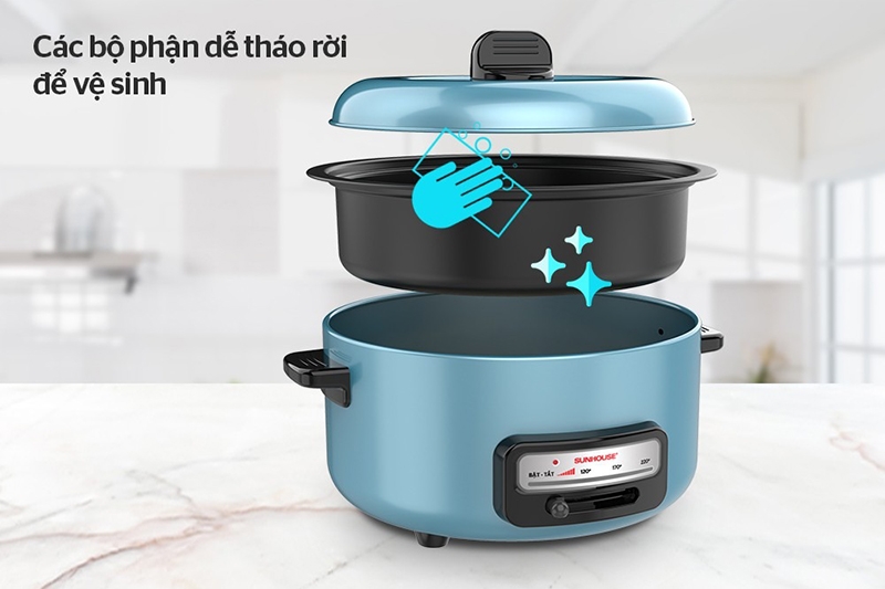 Review nồi lẩu điện Sunhouse SHD4527 (Ảnh 7)