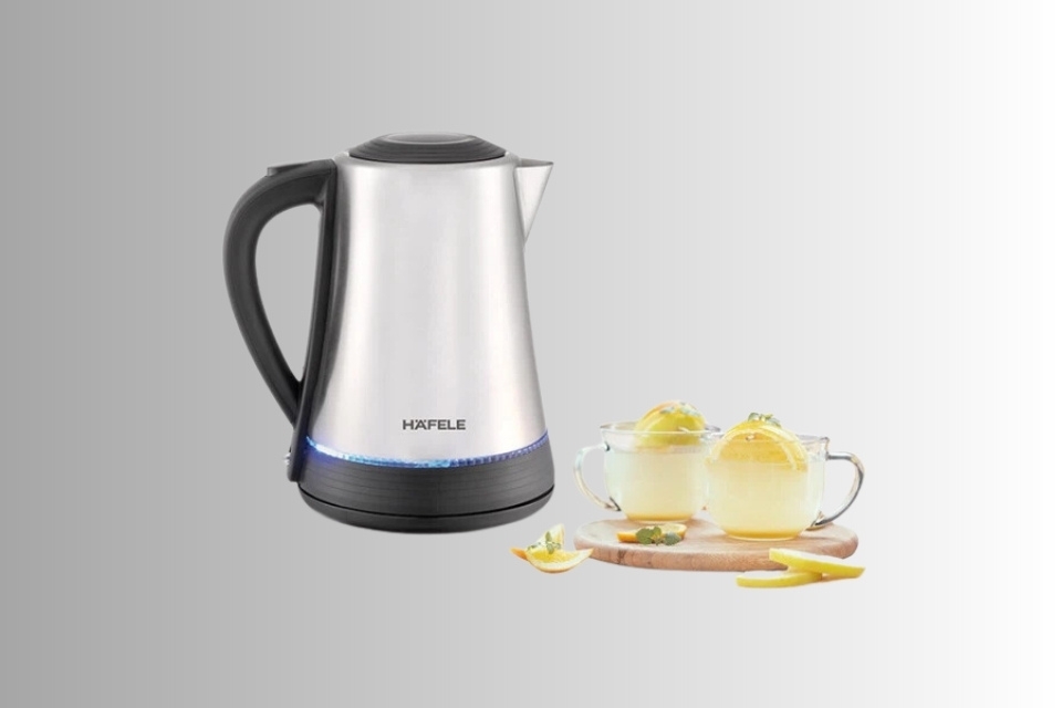 Ấm siêu tốc inox bền bỉ với chất liệu inox sang bóng