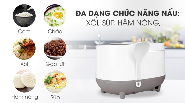Nồi cơm điện có chức năng nấu gạo lứt Philips HD4515/68