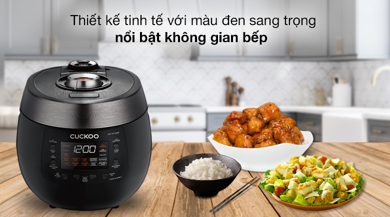 Nồi áp suất nhỏ 2-3 lít tốt: Cuckoo 1.8 lít CRP-RT1008F