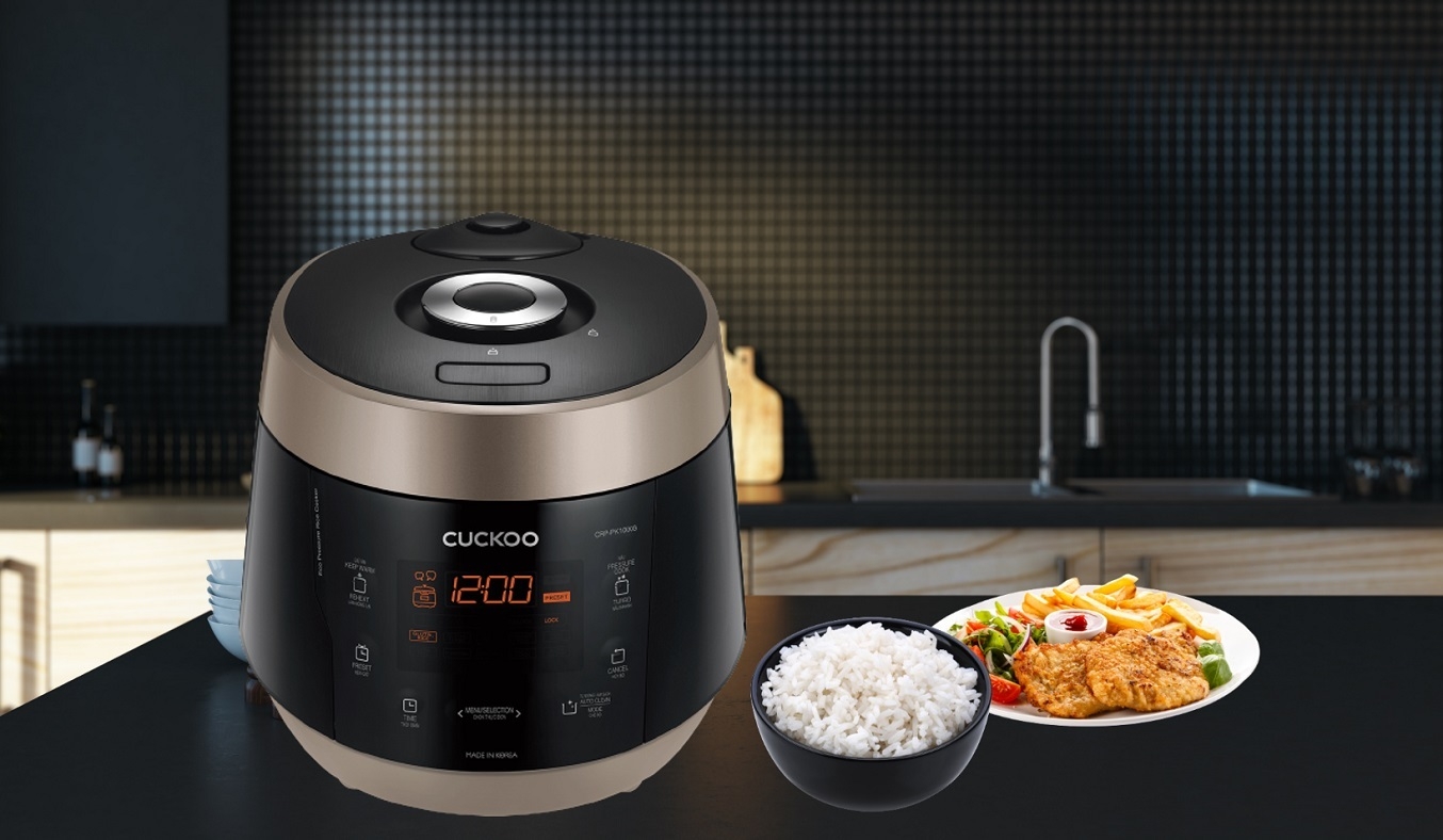 Nồi áp suất nhỏ 2-3 lít tốt: Cuckoo 1.8 lít CRP-PK1000S