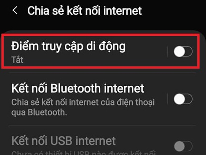Không bật được điểm truy cập cá nhân trên Samsung (Ảnh 2)