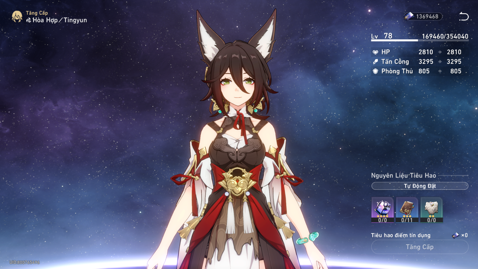 Nâng Cấp Nhân Vật