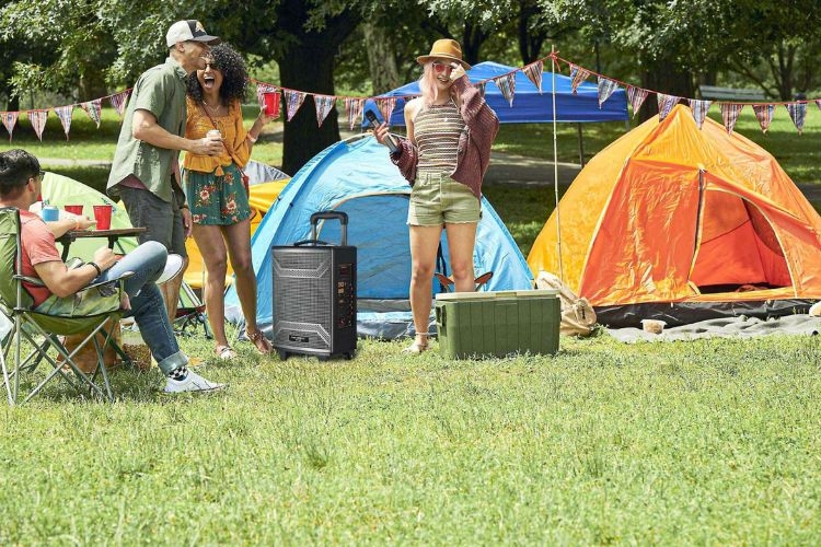 combo loa Bluetooth Karaoke Soundmax M22 + Mic không dây