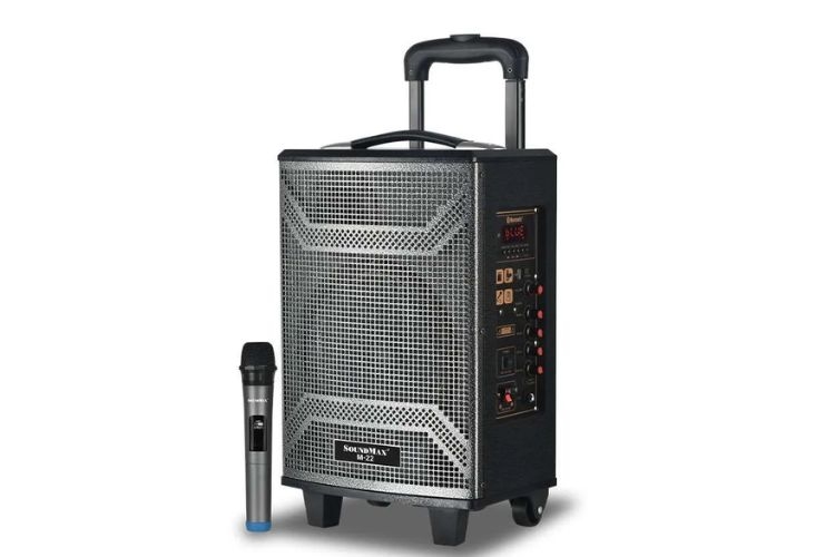 combo loa Bluetooth Karaoke Soundmax M22 + Mic không dây