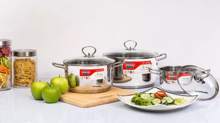 Nồi inox 201 đẹp, bền, giá phải chăng