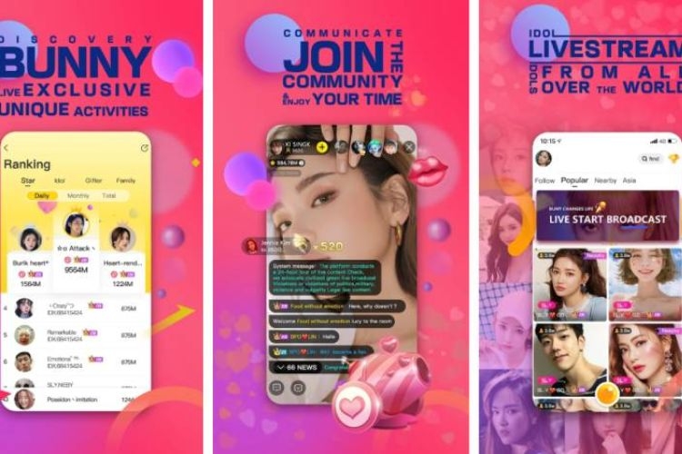 Tính năng nổi bật trên Bunny Live