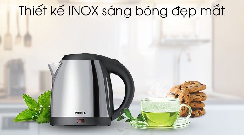 Mặc dù có ngoại hình nhỏ gọn, song ấm đun siêu tốc Philips HD9303 vẫn được tích hợp các công nghệ an toàn tiện lợi