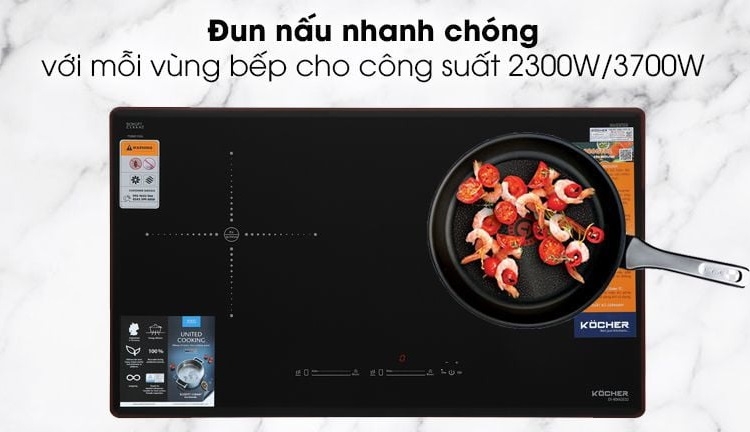 Bếp từ Đức có công suất nhỉnh hơn bếp Nhật