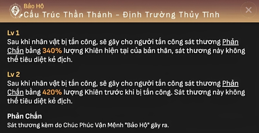 Chúc Phúc Honkai - cấu trúc thần thánh