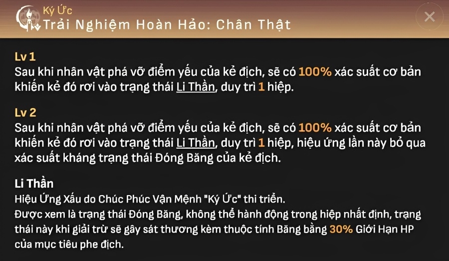 Chúc Phúc Honkai - trải nghiệm hoàn hảo