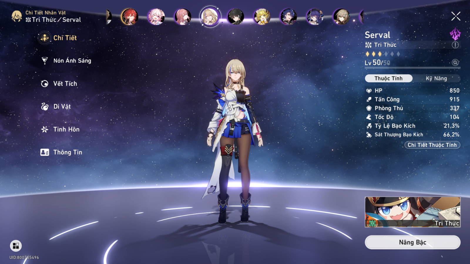 Thông tin cơ bản về Serval