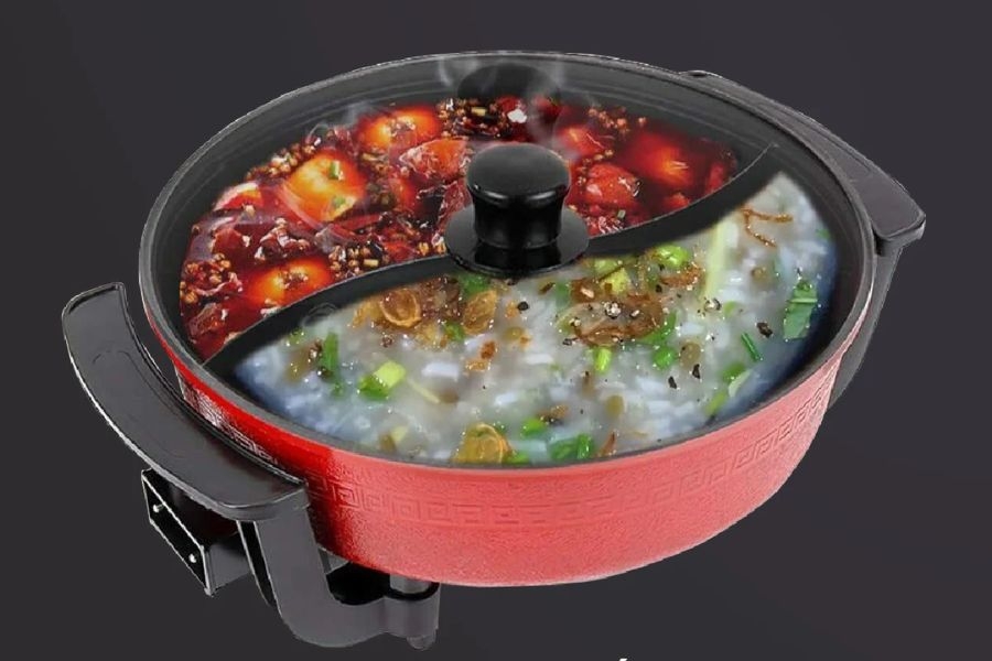 Review nồi lẩu điện 2 ngăn Mishio MK112 (Ảnh 3)