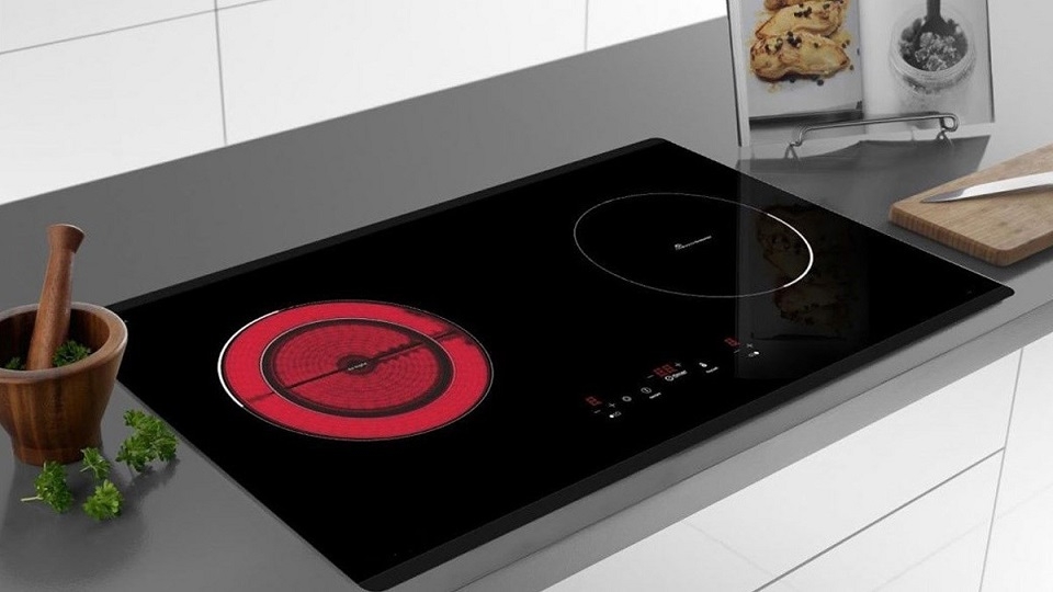 Ảnh minh họa: bếp 1 bên từ 1 bên hồng ngoại