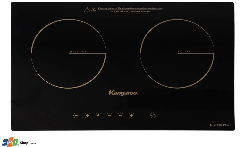 Bếp đôi hồng ngoại điện từ Kangaroo KG499N